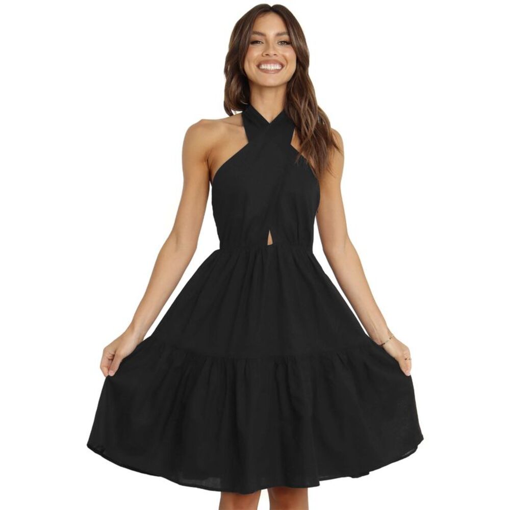 NWT Petal & Pup Black Midi Dress - Picture 4 of 6